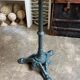 Bistro table in marble and green cast iron ⌀ 50.5 cm
