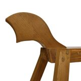 Vintage rocking horse 60s pinewood design minimalist design