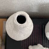 Trio of white vases