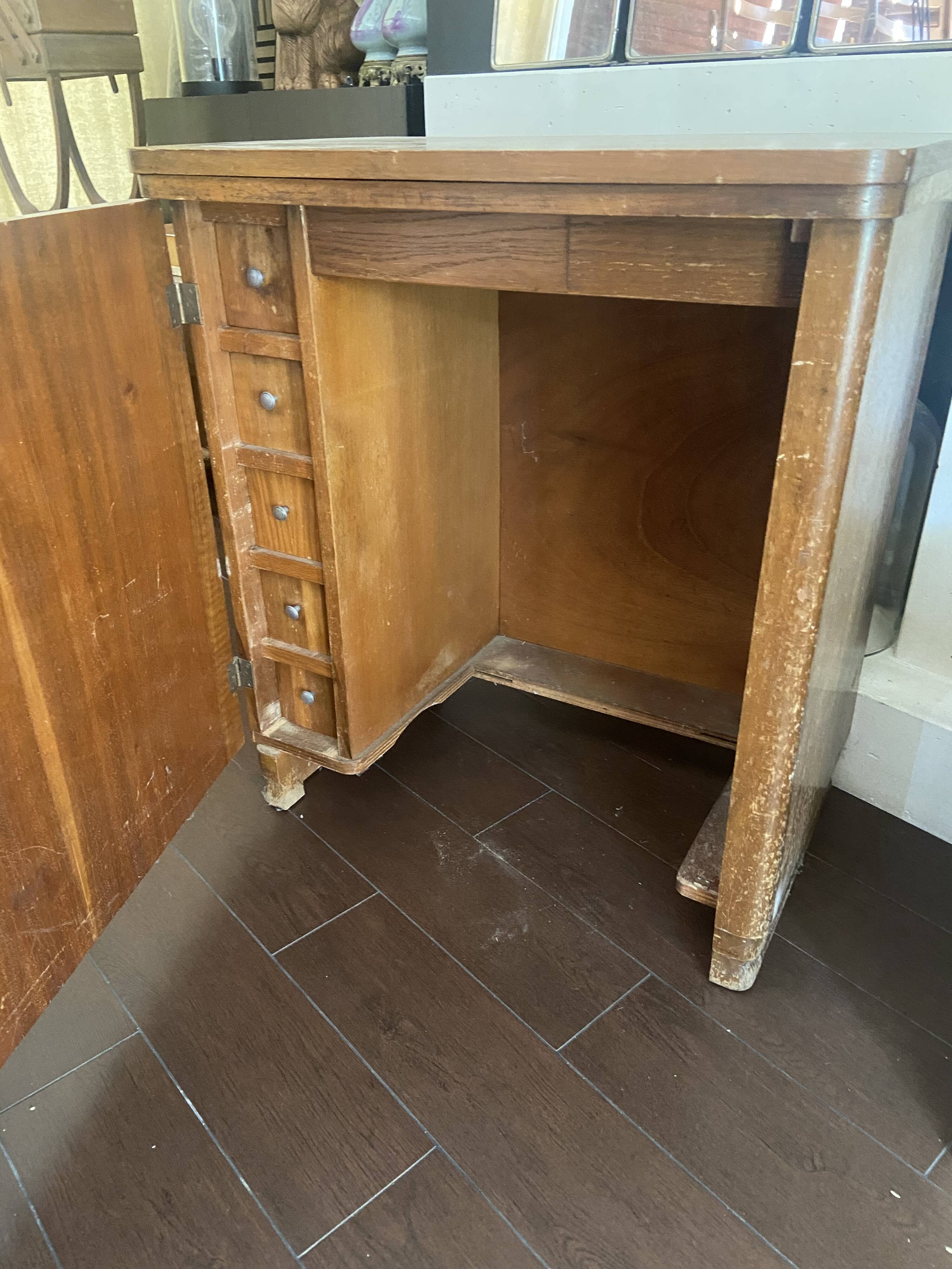 Vintage dressmaker's furniture in its original condition
