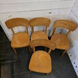 4 chaises de bistrot Thonet