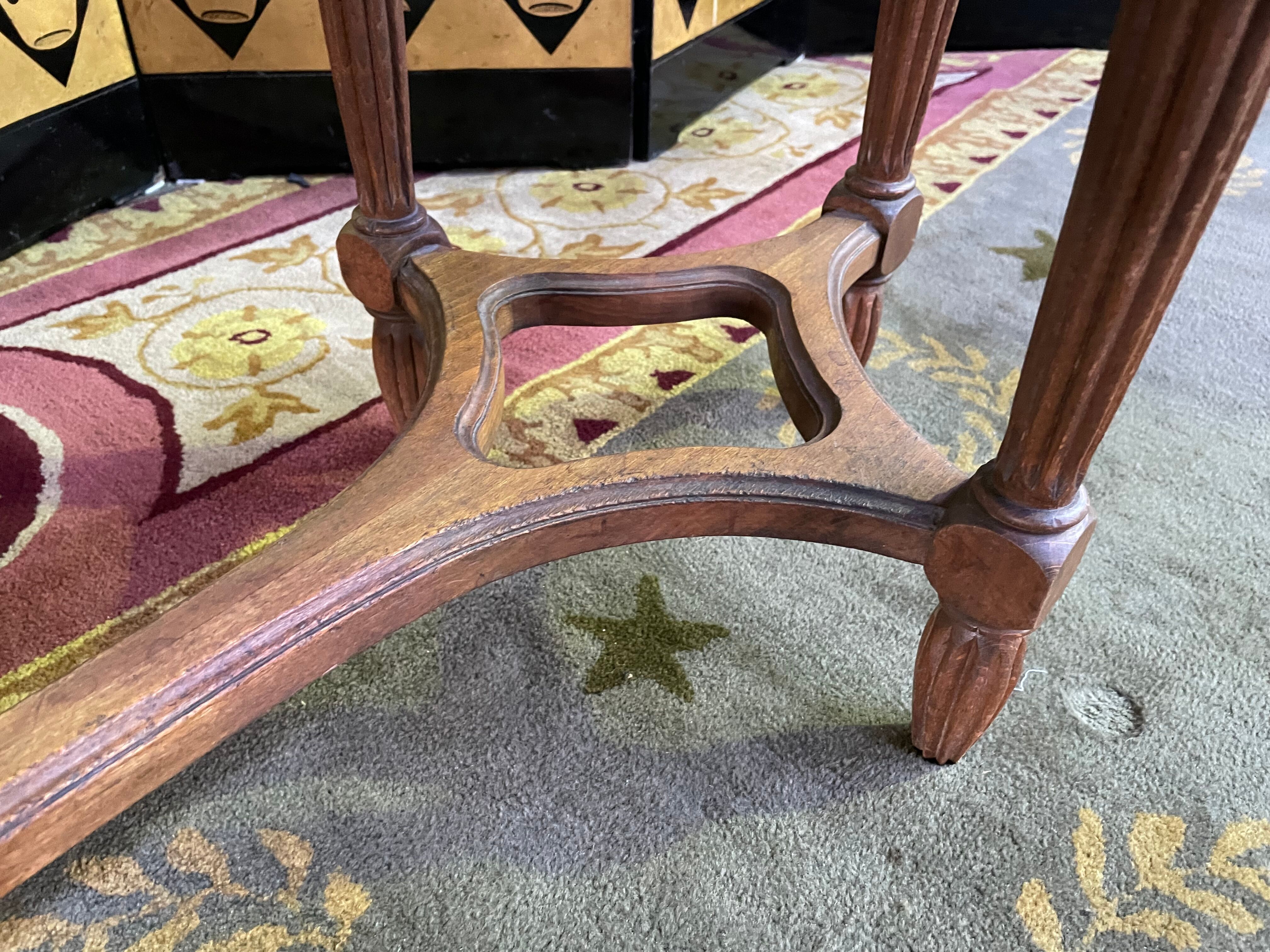 Louis XVI piano bench in cannage