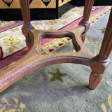 Louis XVI piano bench in cannage