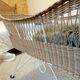 Rattan and wrought iron cradle