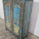 Ancienne armoire du Rajasthan en teck birman
