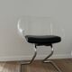 1970s chairs in acrylic and metal designed by Harvey Guzzini.