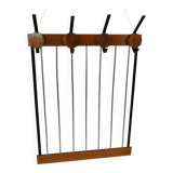 Porte-manteau en teck et métal, Allemagne, années 1960