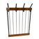 Mid-Century Teak and Metal Coat Rack, Germany, 1960s Design