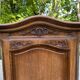 Single door oak wardrobe in Louis XV style – Vintage wardrobe