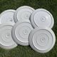 6 dessert plates in Godronnée porcelain from Limoges Bernardaud