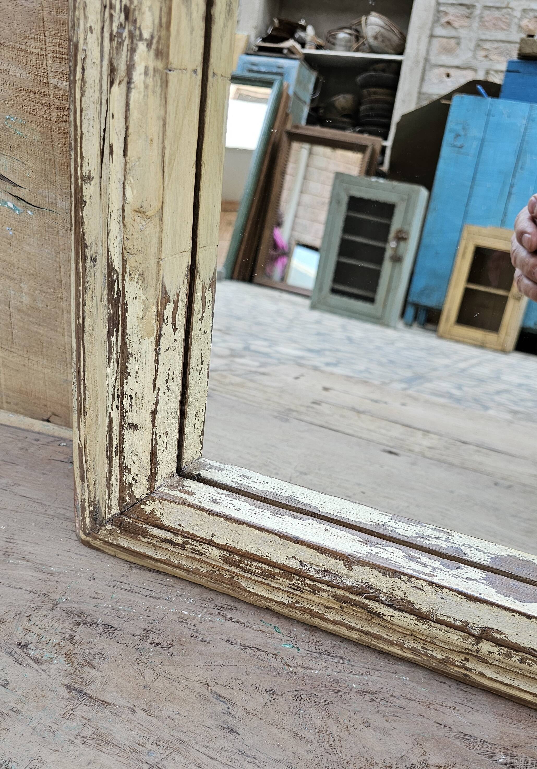 Teak mirror from Burma