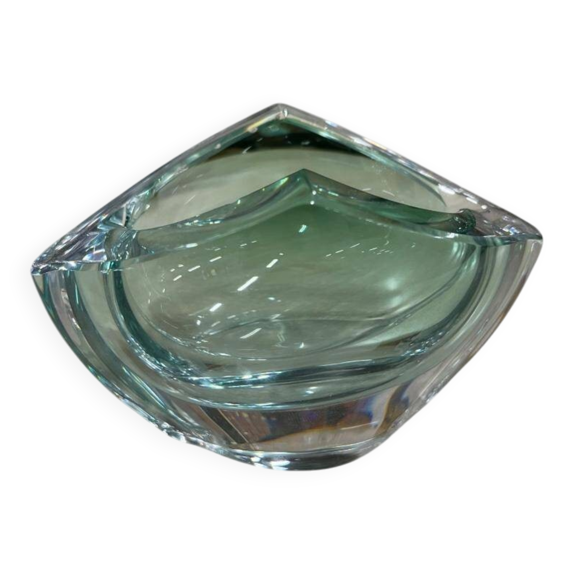 Val Saint Lambert Vintage Glass Ashtray