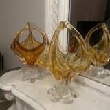 Lot 2 Coupes verre murano vintage
