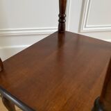 Phone table, wooden two trays