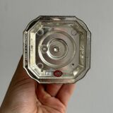 Small antique metal candle holder