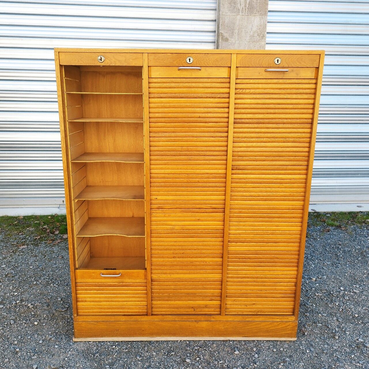 Curtain binder 3 doors rolls vintage