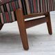 1960s, Swedish armchair, furniture wool fabric, oak wood, teak wood.