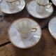 Limoges gilt porcelain coffee set — 6 cups