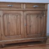 Old Parisian sideboard in raw wood