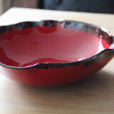 2 red glazed terracotta dishes