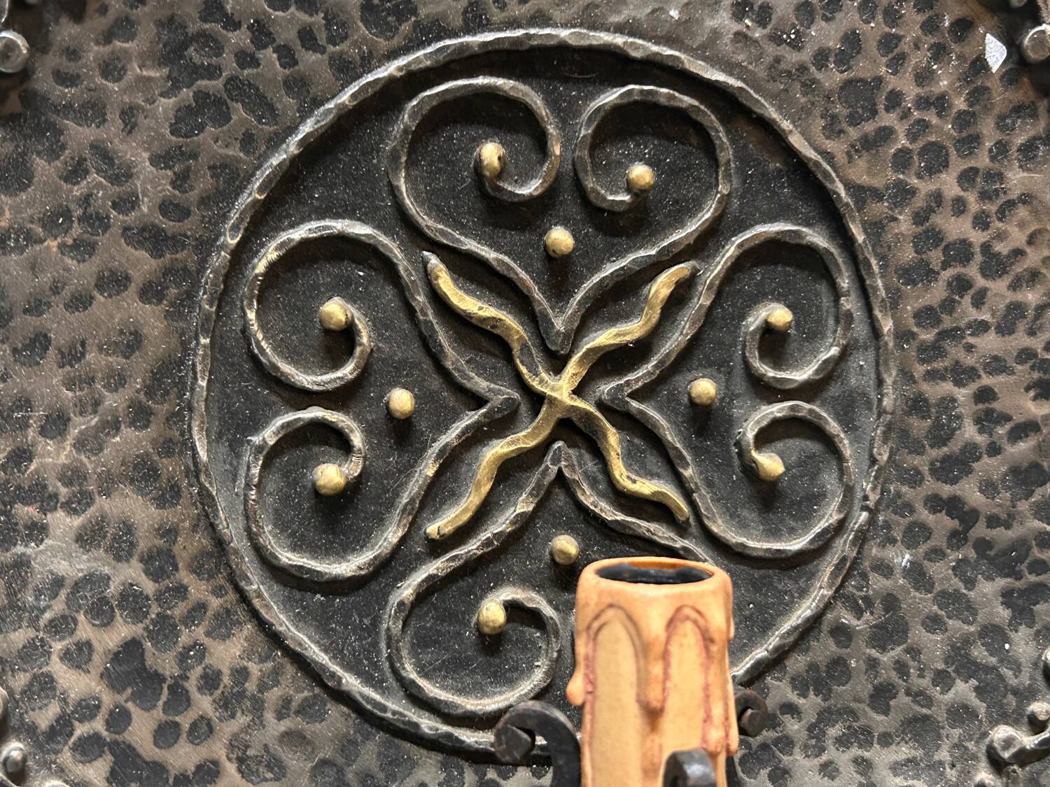 Wrought Iron Wall Sconces, Italy, 1970s - Set of 2