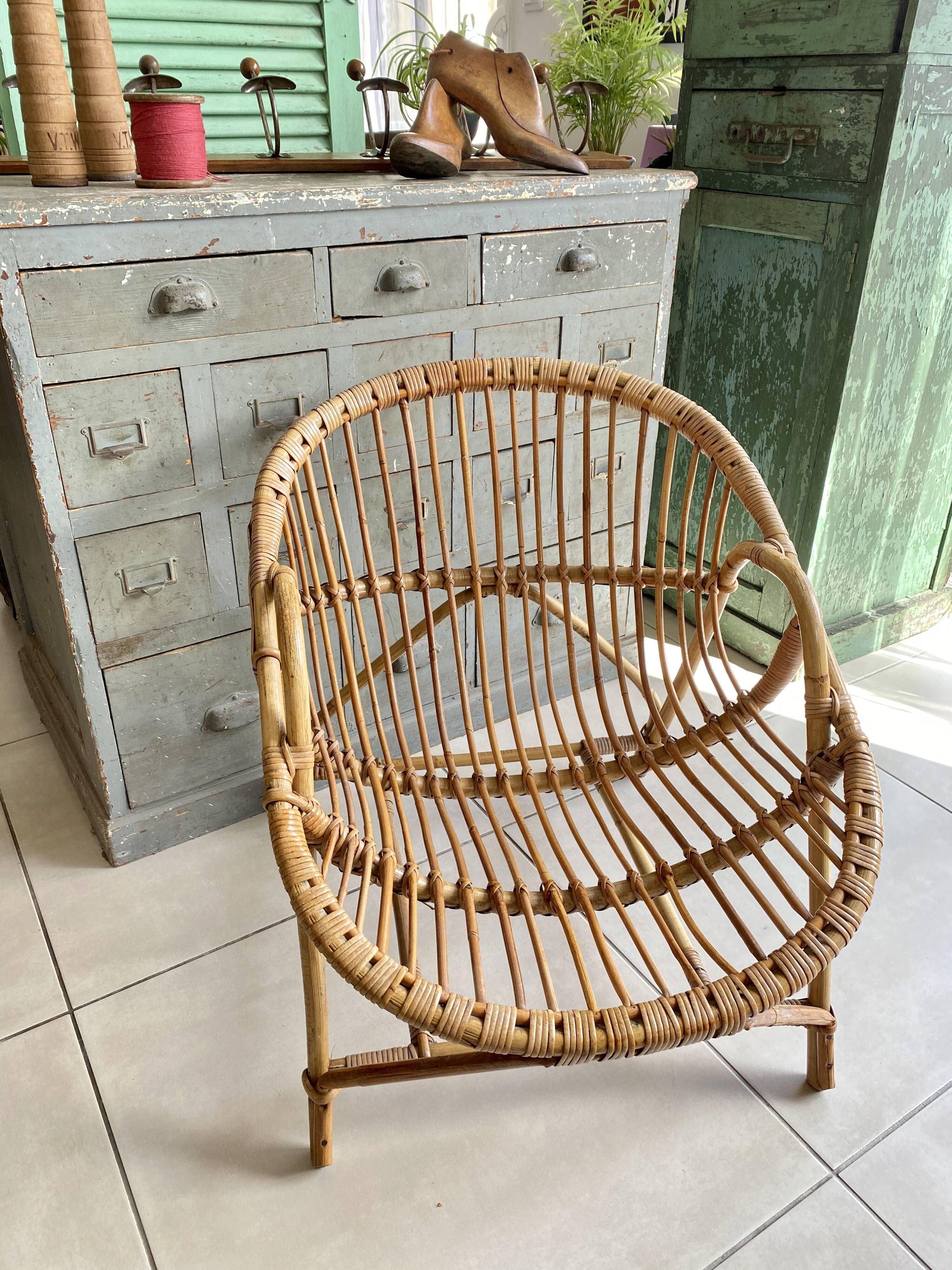 Vintage rattan chair