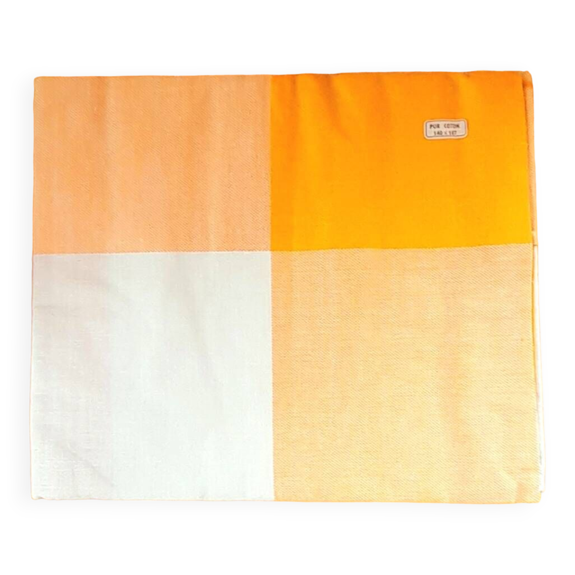 Rectangular checkered tablecloth 60s