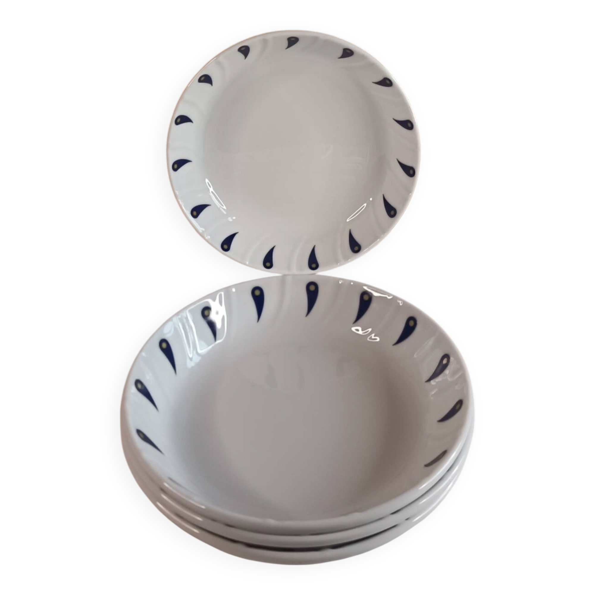 Jean Picart le Doux soup plates for Air France