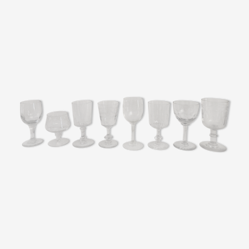 8 wine glasses