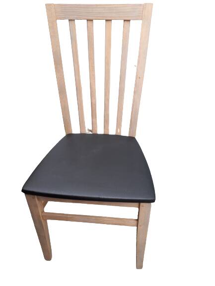 Chaise bistrot bois & simili cuir