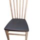 Chaise bistrot bois & simili cuir