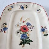 Sarraguemines&digion porcelain serving plate agreste model 1920