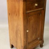 Art nouveau walnut bedside table