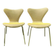 Lot 2 chaises Jacobsen numéro 7, première édition 1960