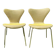 Lot 2 chaises Jacobsen numéro 7, première édition 1960