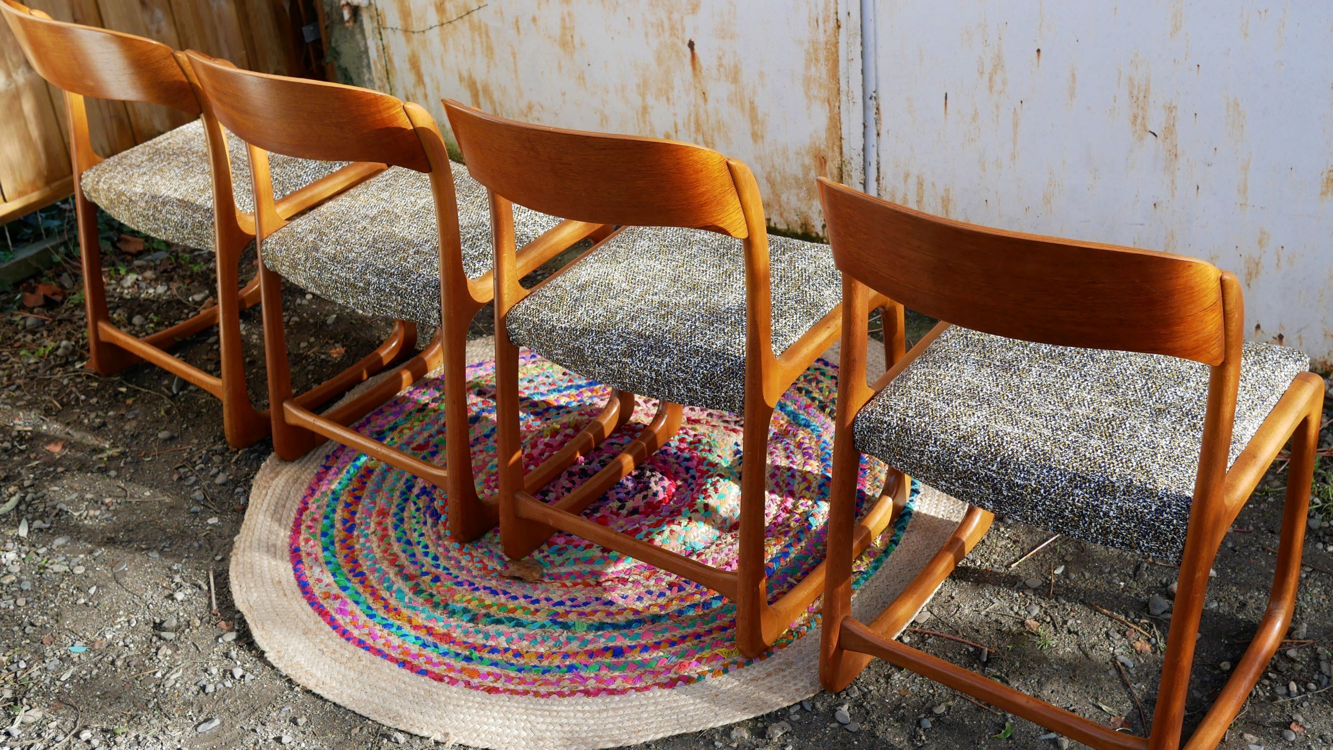 Set of 4 chairs 'sled' edited by Baumann