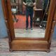 Neo-Gothic mirrored wardrobe in solid walnut – Late 19th century