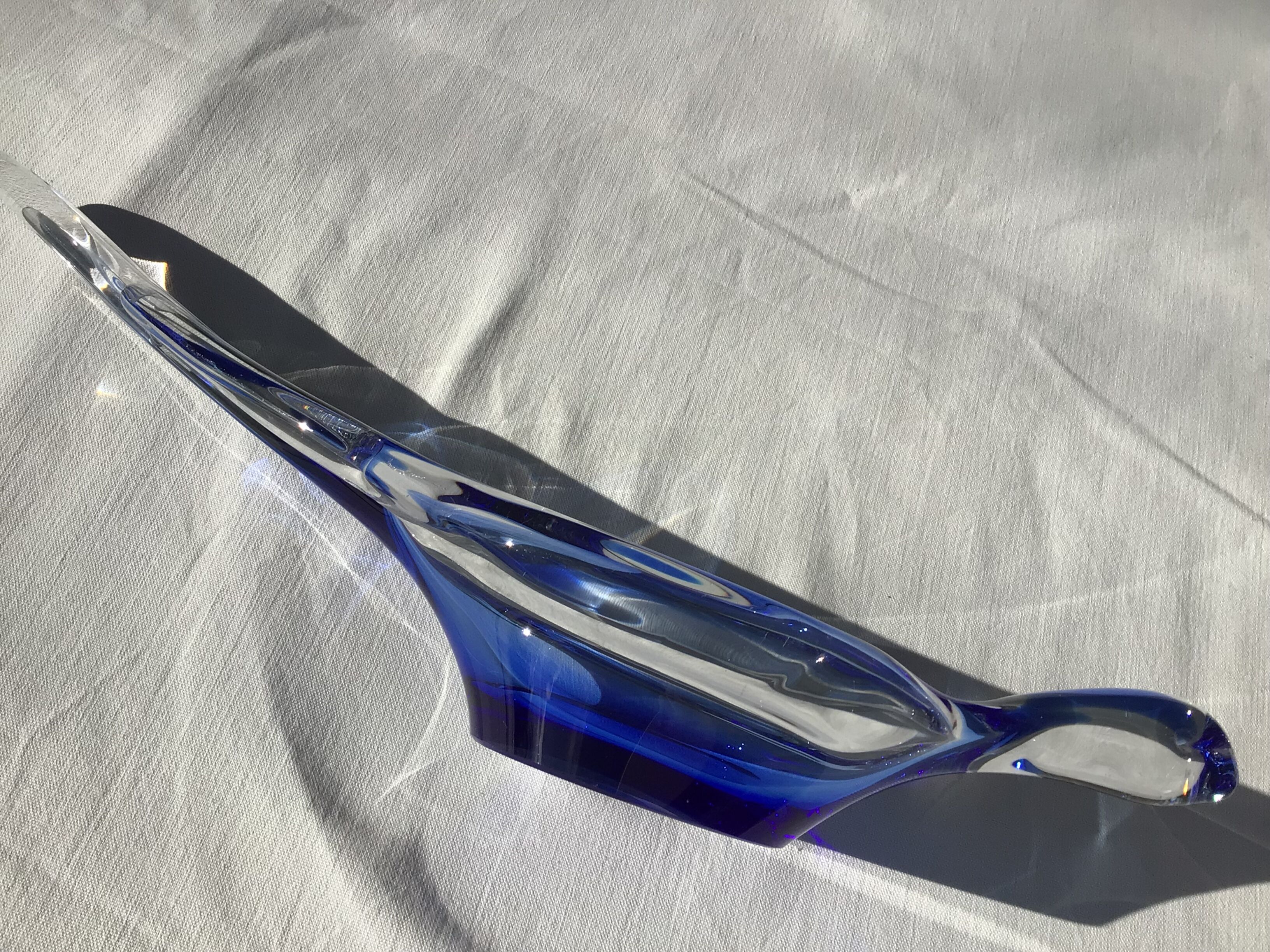 Empty pocket crystal Bayel blue dove