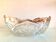 Cut crystal fruit bowl with gold rim / vintage 50s-60s