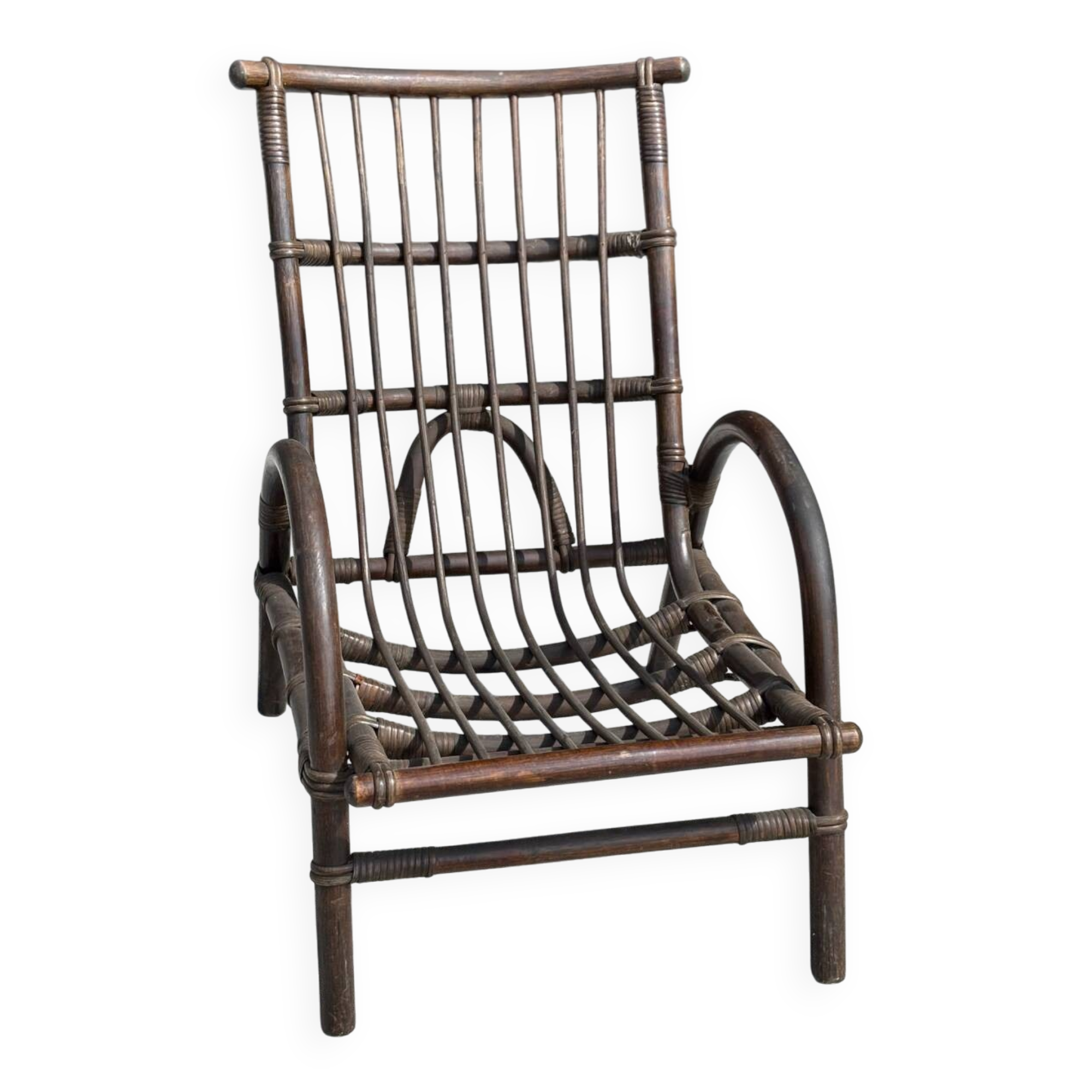 Bamboo armchair from the 70s