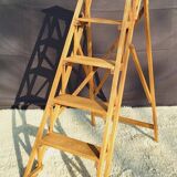 Vintage folding stepladder display 5 steps