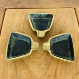3 bronze ashtrays from the 50s