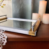 Metal tray & mirror