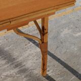 Table à allonges Bambou vintage