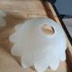 Set of 3 Art Deco glass paste pendant lights