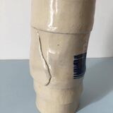Original shaped ceramic vase - superimposed strips