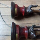 19th century bronze lamps