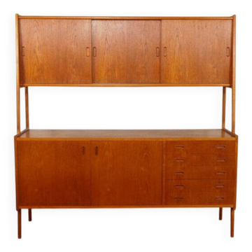 Vintage highboard | Wall cabinet | Teak | 175 cm