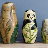 Russian dolls, matryoshka, animals