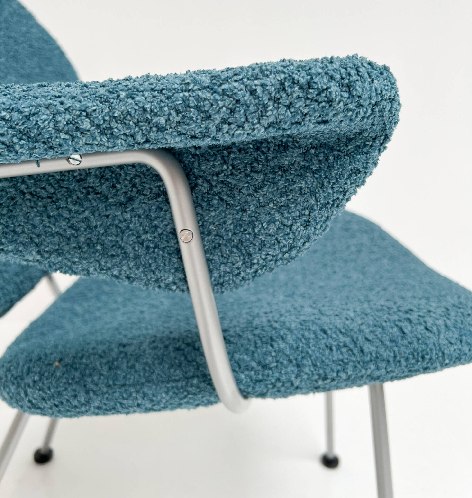Reupholstered Trienale armchair by Willem Gispen for Kembo Rhenen